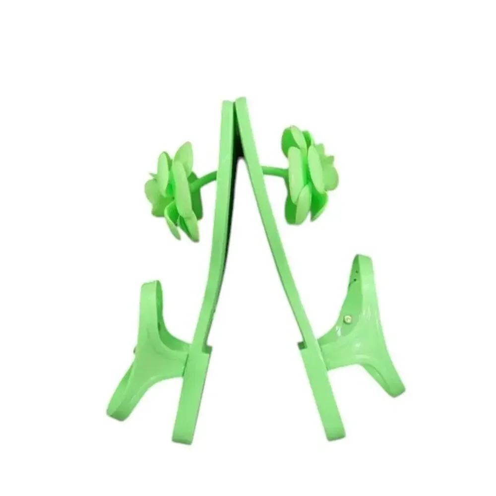 Jeffrey Campbell Shoes Womens 6 Sandal Jelly Flat Flower Thong Ankle Strap Green